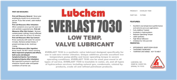 everlast 7030 label